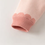 Dave&Bella Toddler Girls/Boys Festival Red/Pink Turtle Cozy Plush-lined Sweaters Tops