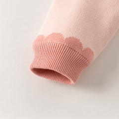 Dave&Bella Toddler Girls/Boys Festival Red/Pink Turtle Cozy Plush-lined Sweaters Tops