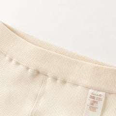 Dave&Bella Toddler Girls Versatile Red/Beige Plush-lined Tights Leggings