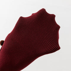 Dave&Bella Toddler Girls Versatile Red/Beige Plush-lined Tights Leggings