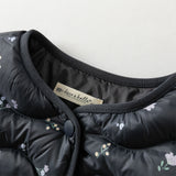 Dave&Bella Toddler Girls Winter Comfortable Elegant Print Waterproof Outwear Down Coats