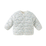 Dave&Bella Toddler Girls Winter Comfortable Elegant Print Waterproof Outwear Down Coats
