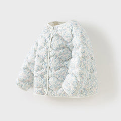 Dave&Bella Toddler Girls Winter Comfortable Elegant Print Waterproof Outwear Down Coats