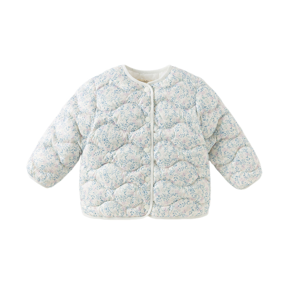 Dave&Bella Toddler Girls Winter Comfortable Elegant Print Waterproof Outwear Down Coats