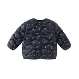 Dave&Bella Toddler Girls Winter Comfortable Elegant Print Waterproof Outwear Down Coats