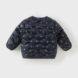 Dave&Bella Toddler Girls Winter Comfortable Elegant Print Waterproof Outwear Down Coats
