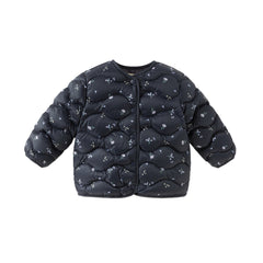Dave&Bella Toddler Girls Winter Comfortable Elegant Print Waterproof Outwear Down Coats