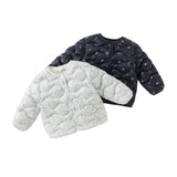 Dave&Bella Toddler Girls Winter Comfortable Elegant Print Waterproof Outwear Down Coats
