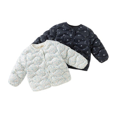 Dave&Bella Toddler Girls Winter Comfortable Elegant Print Waterproof Outwear Down Coats