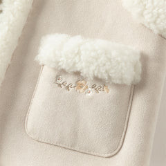 Dave&Bella Toddler Girls Elegant Grey Warm Plush Vests Tops