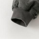 Dave&Bella Toddler Girls Casual Grey Warm Padded Jeans Pants