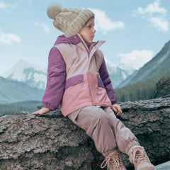 Dave&Bella Kids Girls/Boys Pink/Dark Blue Outwear Windproof Hooded Padded Coats