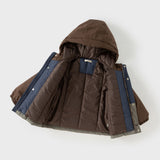 Dave&Bella Kids Girls/Boys Pink/Dark Blue Outwear Windproof Hooded Padded Coats