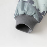 Dave&Bella Toddler Girls/Boys Playful Print Outwear Windproof Fleece-lined Hooded Coats