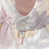 Dave&Bella Toddler Girls/Boys Playful Print Outwear Windproof Fleece-lined Hooded Coats