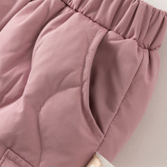 Dave&Bella Toddler Girls/Boys Winter Versatile Windproof Drawstring Warm Down Pants