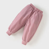 Dave&Bella Toddler Girls/Boys Winter Versatile Windproof Drawstring Warm Down Pants