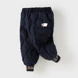 Dave&Bella Toddler Girls/Boys Winter Versatile Windproof Drawstring Warm Down Pants