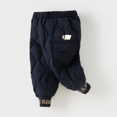 Dave&Bella Toddler Girls/Boys Winter Versatile Windproof Drawstring Warm Down Pants