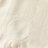 Dave&Bella Baby Girls/Boys Soft Plush Khaki Hooded Padded Rompers