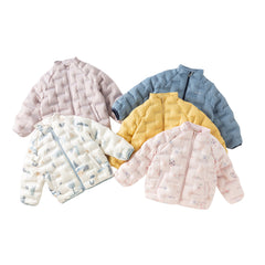 Dave&Bella Kids Girls/Boys Winter Multi-color&print Outwear Lightweight Down Puffer Jacket