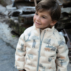 Dave&Bella Kids Girls/Boys Winter Multi-color&print Outwear Lightweight Down Puffer Jacket