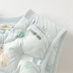 Dave&Bella Kids Girls/Boys Winter Cozy Multi-color&Print Sleeveless Down Vest Tops