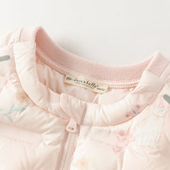 Dave&Bella Kids Girls/Boys Winter Cozy Multi-color&Print Sleeveless Down Vest Tops