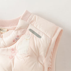 Dave&Bella Kids Girls/Boys Winter Cozy Multi-color&Print Sleeveless Down Vest Tops