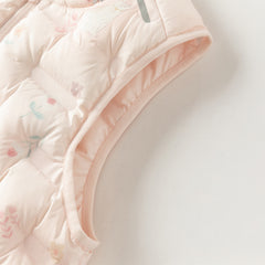 Dave&Bella Kids Girls/Boys Winter Cozy Multi-color&Print Sleeveless Down Vest Tops