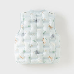 Dave&Bella Kids Girls/Boys Winter Cozy Multi-color&Print Sleeveless Down Vest Tops