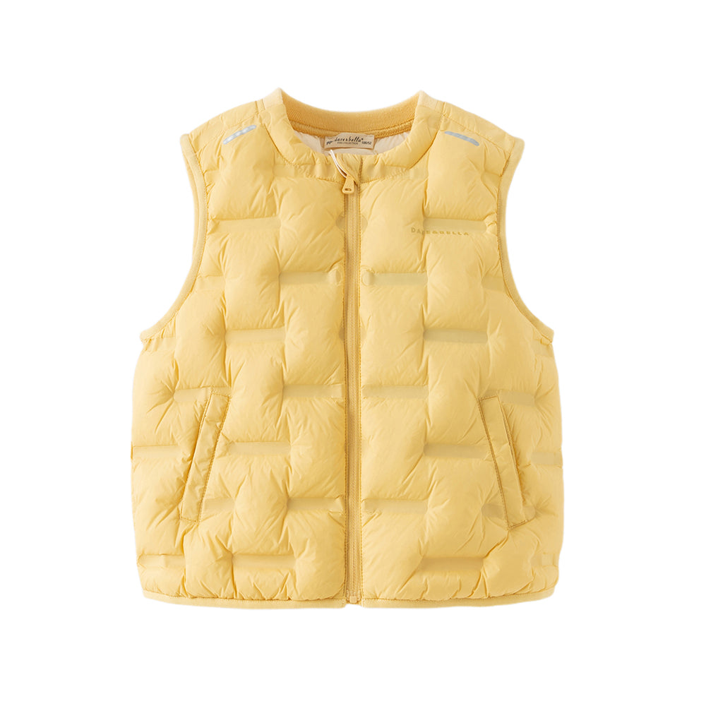 Dave&Bella Kids Girls/Boys Winter Cozy Multi-color&Print Sleeveless Down Vest Tops