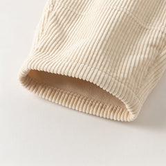 Dave&Bella Toddler Girls Casual Apricot/Grey Purple Soft Plush-lined Straight-leg Pants