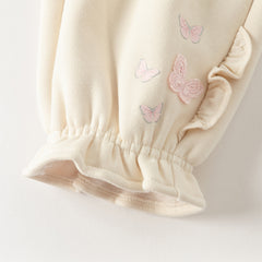 Dave&Bella Toddler Girls Winter Cozy Plush-lined Drawstring Thermal Knit Pants