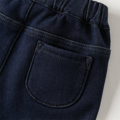 Dave&Bella Toddler Girls Winter Sweet Denim Blue Straight Leg Long Jeans Pants