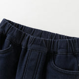 Dave&Bella Toddler Girls Sweet Denim Blue Straight Leg Long Jeans Pants
