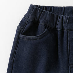 Dave&Bella Toddler Girls Winter Sweet Denim Blue Straight Leg Long Jeans Pants