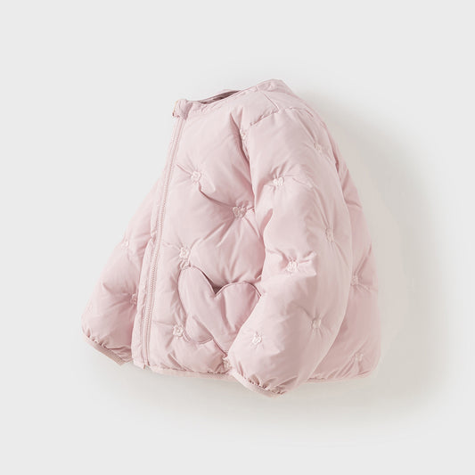 Dave&Bella Toddler Girls Winter Versatile Cute Outwear Lightweight Down Puffer Jacket