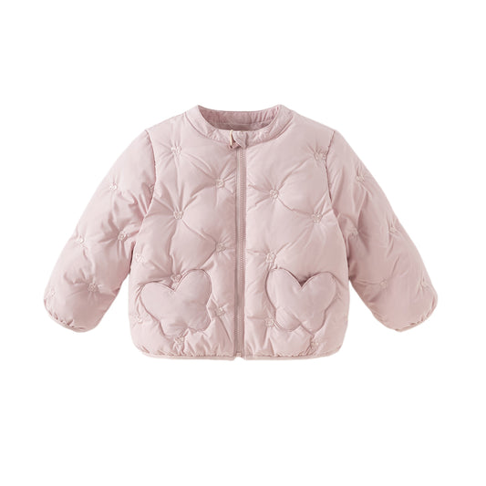 Dave&Bella Toddler Girls Winter Versatile Cute Outwear Lightweight Down Puffer Jacket