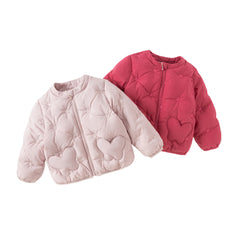 Dave&Bella Toddler Girls Winter Versatile Cute Outwear Lightweight Down Puffer Jacket