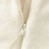 Dave&Bella Toddler Girls Cute Beige Plush-lined Hooded Capes