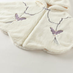 Dave&Bella Toddler Girls Winter Cute Beige Plush-lined Hooded Capes