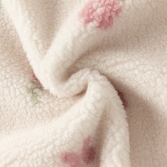 Dave&Bella Toddler Girls Pretty Floral Print Outwear Soft Plush Jackets