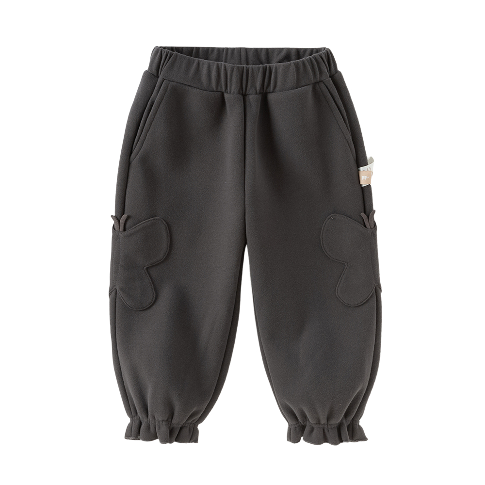 Dave&Bella Toddler Girls Sweet Pink/Grey Outdoor Casual Drawstring Sweatpants