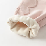 Dave&Bella Toddler Girls Sweet Pink/Grey Outdoor Casual Drawstring Sweatpants