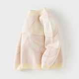Dave&Bella Toddler Girls Sweet Pink Long-sleeved Turtle Pullover Sweaters Tops