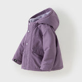 Dave&Bella Kids Girls/Boys Cozy Outwear Plush-lined Hooded Padded Jackets