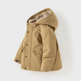 Dave&Bella Kids Girls/Boys Cozy Outwear Plush-lined Hooded Padded Jackets