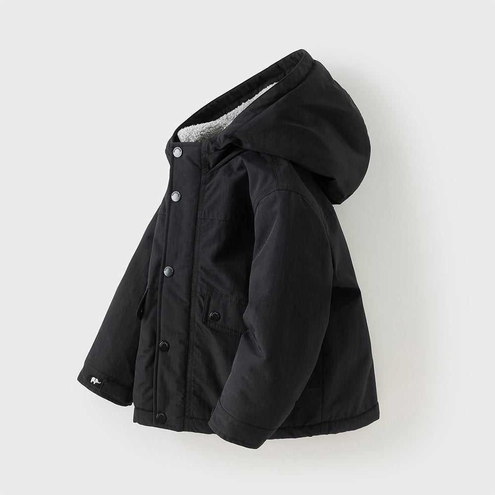 Dave&Bella Kids Girls/Boys Cozy Outwear Plush-lined Hooded Padded Jackets