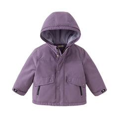 Dave&Bella Kids Girls/Boys Winter Cozy Outwear Plush-lined Hodded Padded Jackets